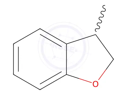 Chemical structure of Benzofuran, 2,3-dihydro-3-Methyl-