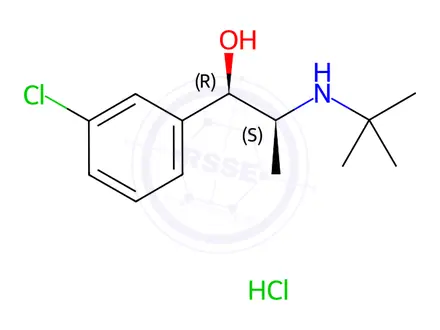Chemical structure of rac-erythro-Dihydro Bupropion Hydrochloride