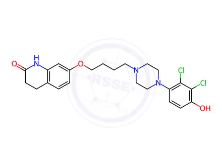 Chemical structure of 4-Hydroxy Aripiprazole