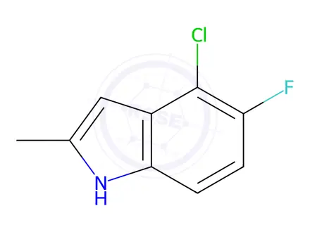 Chemical structure of 4-Chloro-5-fluoro-2-methyl-1H-indole