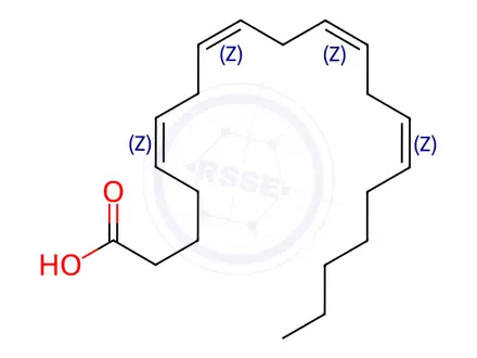 Chemical structure of Arachidonic acid