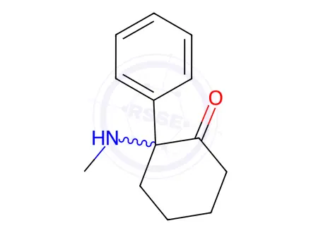 Chemical structure of Deschloroketamine