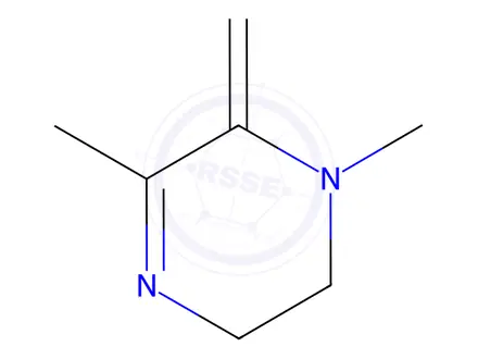 Chemical structure of Pyrazine, 1,2,5,6-tetrahydro-1,3-dimethyl-2-methylene-(9CI)