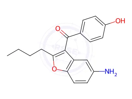 Chemical structure of Dronedarone USP Related Compound C