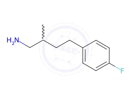 Chemical structure of 4-(4-Fluorophenyl)-2-methylbutan-1-amine