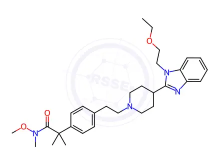 Chemical structure of Bilastine Impurity 7