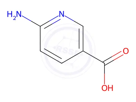 Chemical structure of 6-Amino Nicotinic Acid