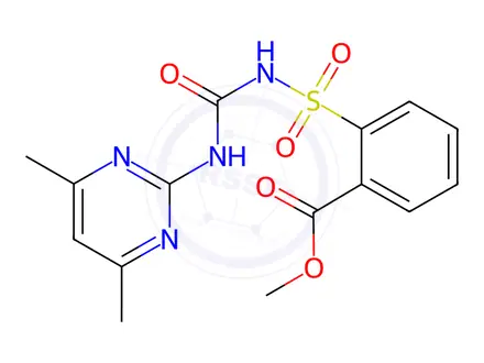 Chemical structure of Sulfometuron-methyl in acetonitrile