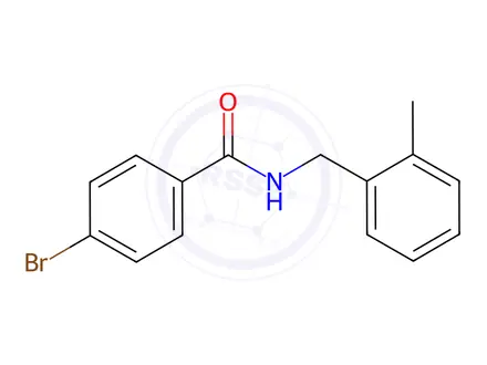 Chemical structure of 4-Bromo-N-(2-methylbenzyl)benzamide