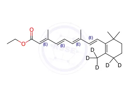 Chemical structure of all-trans-Retinoic Acid-d5 Ethyl Ester