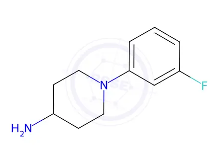 Chemical structure of 1-(3-Fluorophenyl)piperidin-4-amine