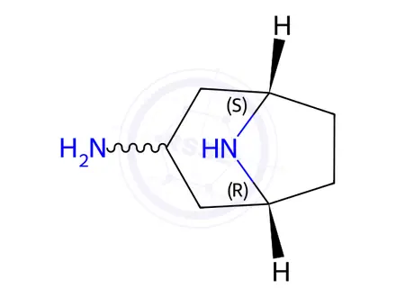 Chemical structure of (1R,5S)-8-azabicyclo[3.2.1]Octan-3-amine dihydrochloride