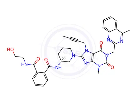 Chemical structure of Linagliptin Impurity 115