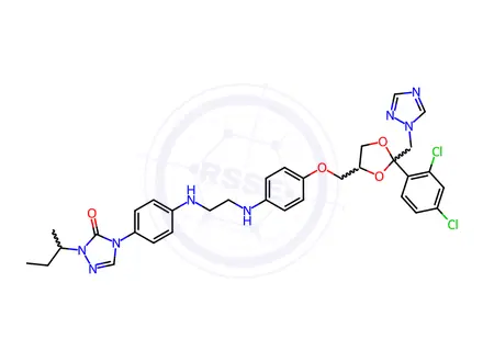 Chemical structure of Itraconazole Impurity 74
