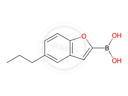 Chemical structure of (5-Propylbenzofuran-2-yl)boronic acid