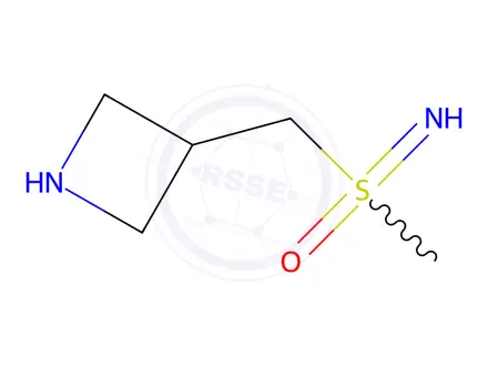 Chemical structure of (azetidin-3-yl)methyl](imino)methyl-lambda6-sulfanone dihydrochloride