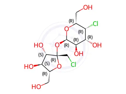 Chemical structure of Sucralose Impurity 4 (Sucralose EP Impurity D)