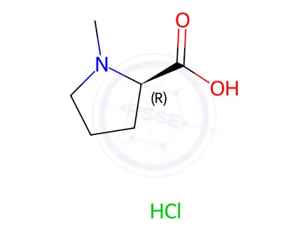 Chemical structure of 1-Methyl-D-proline Hydrochloride