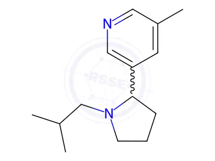 Chemical structure of 3-(1-Isobutylpyrrolidin-2-yl)-5-methylpyridine