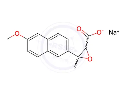Chemical structure of Naproxen Impurity 63 Sodium Salt
