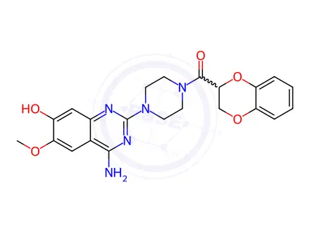 Chemical structure of 6’-Hydroxy Doxazosin