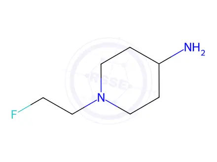 Chemical structure of 1-(2-Fluoroethyl)piperidin-4-amine dihydrochloride