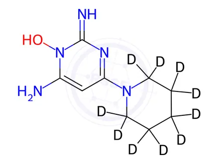 Chemical structure of Minoxidil-d10