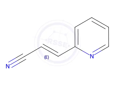 Chemical structure of 3-(pyridin-2-yl)prop-2-enenitrile