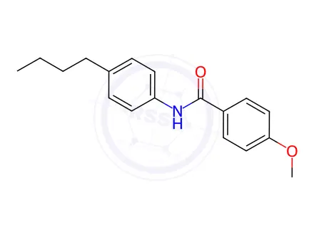 Chemical structure of N-(4-butylphenyl)-4-methoxybenzamide