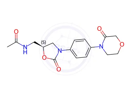 Chemical structure of Rivaroxaban Impurity 1