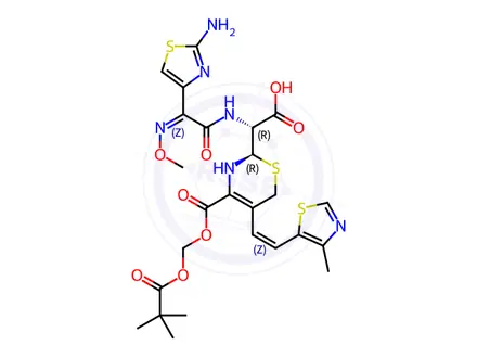 Chemical structure of Cefditoren Impurity 8