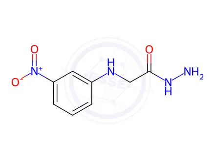 Chemical structure of 2-(3-NITROANILINO)ACETOHYDRAZIDE