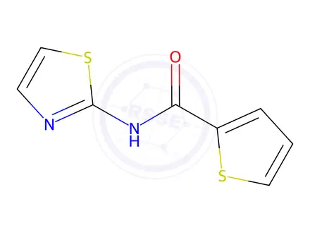 Chemical structure of 2-Thiophenecarboxamide,N-2-thiazolyl-