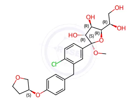 Chemical structure of Empagliflozin Impurity 154