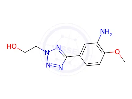 Chemical structure of 2-(5-(3-Amino-4-methoxyphenyl)-2H-tetrazol-2-yl)ethan-1-ol