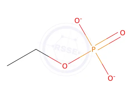 Chemical structure of Phosphoric acid ethyldisodium salt
