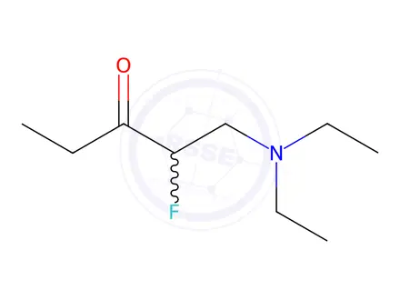 Chemical structure of 3-Pentanone, 1-(diethylamino)-2-fluoro-