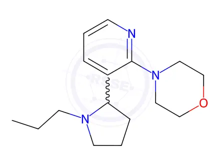 Chemical structure of 4-(3-(1-Propylpyrrolidin-2-yl)pyridin-2-yl)morpholine