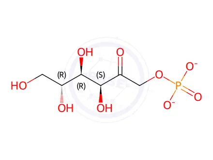 Chemical structure of D-FRUCTOSE 1-PHOSPHATE DI(CYCLOHEXYL-*AM MONIUM)