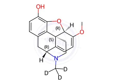 Chemical structure of Oripavine-d3