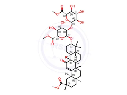 Chemical structure of Glycyrrhizic Acid Impurity 55