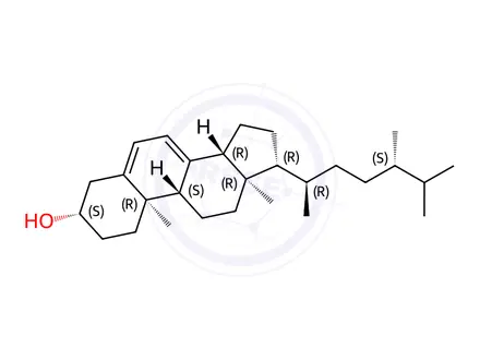 Chemical structure of Ergosterol Impurity 3 (22,23-Dihydroergosterol)
