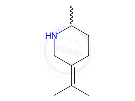 Chemical structure of 2-Methyl-5-(Propan-2-ylidene)-Piperidine