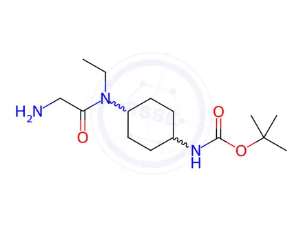 Chemical structure of tert-Butyl (4-(2-amino-N-ethylacetamido)cyclohexyl)carbamate