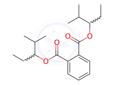Chemical structure of Bis(1-ethyl-2-methylpropyl) Phthalate