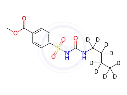 Chemical structure of 4-Carboxy Tolbutamide-d9 Methyl Ester