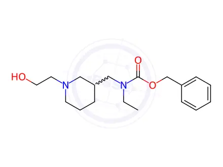 Chemical structure of Benzyl ethyl((1-(2-hydroxyethyl)piperidin-3-yl)methyl)carbamate