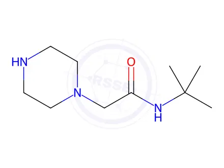 Chemical structure of N-(tert-Butyl)-2-piperazin-1-ylacetamide Dihydrochloride