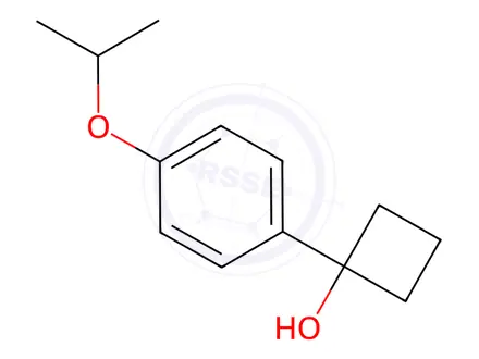 Chemical structure of 1-(4-isopropoxyphenyl)cyclobutanol