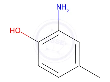 Chemical structure of 2-Amino-4-methylphenol